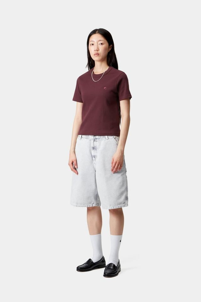 Carhartt WIP W' S/S Philipa T-Shirt Cotton/Elastane Ribbing 2X1, 245 g/m² (Rondo)