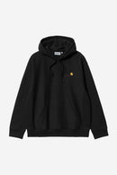 Carhartt WIP Hooded American Script Sweat Cotton/Polyester Sweat, 420 g/m² (Black)