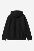 Carhartt WIP Hooded American Script Sweat Cotton/Polyester Sweat, 420 g/m² (Black)