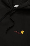 Carhartt WIP Hooded American Script Sweat Cotton/Polyester Sweat, 420 g/m² (Black)