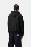 Carhartt WIP Hooded American Script Sweat Cotton/Polyester Sweat, 420 g/m² (Black)