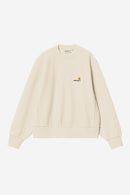 Carhartt WIP W' American Script Sweat Cotton/Polyester Sweat, 340 g/m² (Natural)