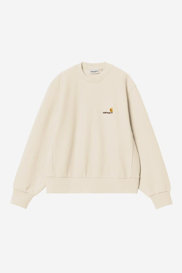 Carhartt WIP W' American Script Sweat Cotton/Polyester Sweat, 340 g/m² (Natural)