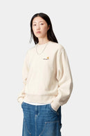 Carhartt WIP W' American Script Sweat Cotton/Polyester Sweat, 340 g/m² (Natural)