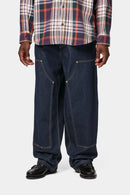 Carhartt WIP Nash Double Knee Pant 100% Cotton 'Smith' Denim, 13.5 oz (Blue rinsed)