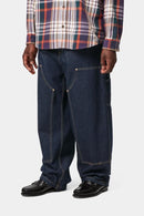 Carhartt WIP Nash Double Knee Pant 100% Cotton 'Smith' Denim, 13.5 oz (Blue rinsed)