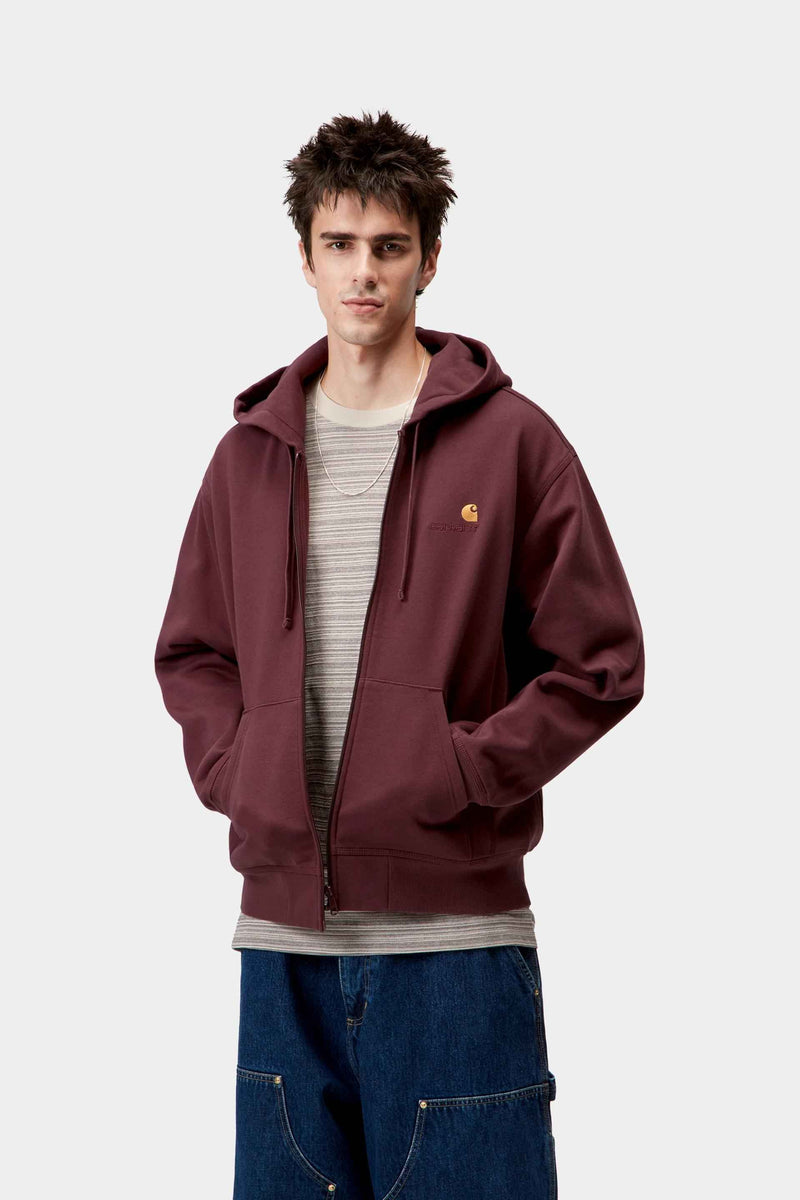 Carhartt WIP Hooded American Script Jacket Cotton/Polyester Sweat, 420 g/m² (Rondo)