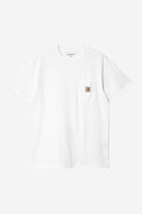 Carhartt WIP S/S Pocket T-Shirt Cotton Single Jersey, 190 g/m² (White)