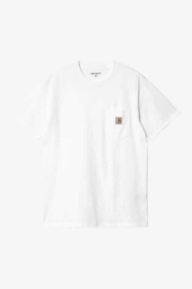 Carhartt WIP S/S Pocket T-Shirt Cotton Single Jersey, 190 g/m² (White)
