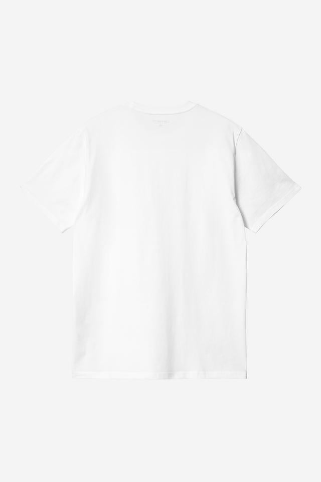 Carhartt WIP S/S Pocket T-Shirt Cotton Single Jersey, 190 g/m² (White)