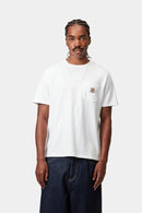 Carhartt WIP S/S Pocket T-Shirt Cotton Single Jersey, 190 g/m² (White)