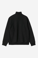 Carhartt WIP Half Zip American Script Sweat Cotton/Polyester Sweat, 420 g/m² (Black)