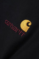 Carhartt WIP Half Zip American Script Sweat Cotton/Polyester Sweat, 420 g/m² (Black)