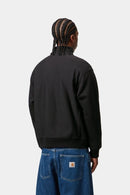 Carhartt WIP Half Zip American Script Sweat Cotton/Polyester Sweat, 420 g/m² (Black)
