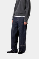 Carhartt WIP W' Brandon Double Knee Pant 100% Cotton 'Smith' Denim, 13.5 oz (Blue rinsed)