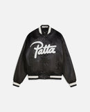 Patta Script Logo Satin Varsity Jacket