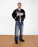 Patta Script Logo Satin Varsity Jacket