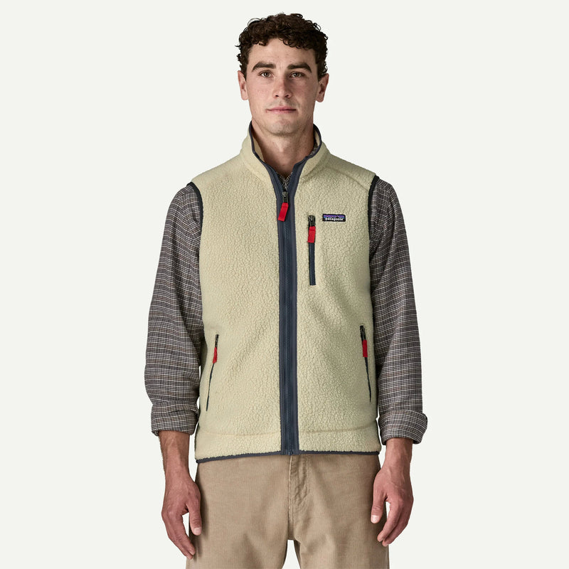 Patagonia M's Retro Pile Vest (Pelican w/Smolder Blue)