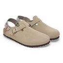 Birkenstock Tokio taupe, Suede Leather