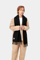 Carhartt WIP Clan Scarf 100% Wool, 237 g/m² (Black)