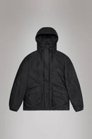 Rains Lohja Long Insulated Cargo Jacket (Black)