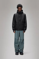 Rains Lohja Long Insulated Cargo Jacket (Black)