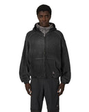 ROA Bee Sun Faded Waffle Zip Up Hoodie (Black)