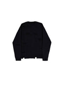 Alpha Industries Distressed Logo Pullover (Black)