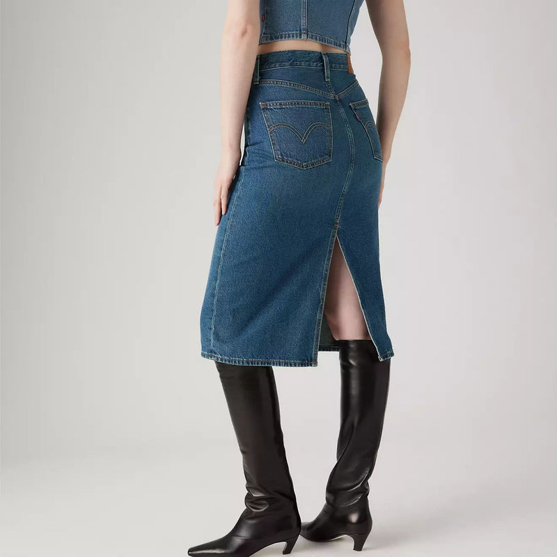 Levi's Hr Back Slit Skirt (Review Time)