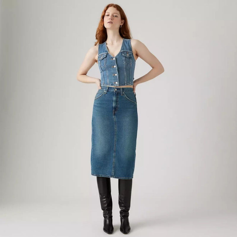 Levi's Hr Back Slit Skirt (Review Time)