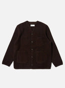 Universal Works Wool Fleece Cardigan (Brown)