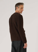 Universal Works Wool Fleece Cardigan (Brown)