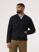 Universal Works Marble Fleece Cardigan (Navy)