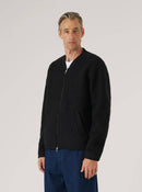 Universal Works Wool Fleece Zip Bomber (Black)