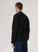 Universal Works Wool Fleece Zip Bomber (Black)