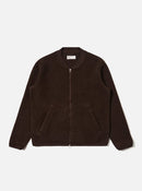 Universal Works Wool Fleece Zip Bomber (Brown)