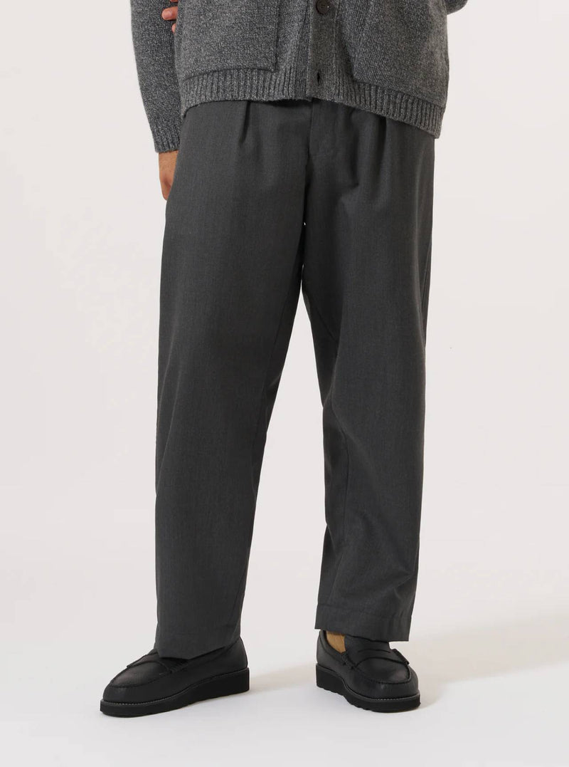 Universal Works Travel Suiting Oxford Pant (Charcoal)