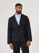 Universal Works Travel Suiting Two Button Jacket (Navy)