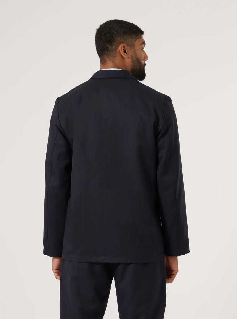 Universal Works Travel Suiting Two Button Jacket (Navy)