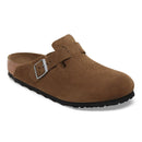 Birkenstock Boston SFB dark tea, Suede Leather - Calz. S
