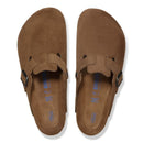 Birkenstock Boston SFB dark tea, Suede Leather - Calz. S