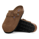 Birkenstock Boston SFB dark tea, Suede Leather - Calz. S