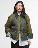 Barbour Martha Quilted Jkt AW25 Quilt Outerwear (Olive/Dark Moss/Ancient Tartan)