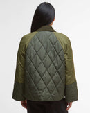 Barbour Martha Quilted Jkt AW25 Quilt Outerwear (Olive/Dark Moss/Ancient Tartan)