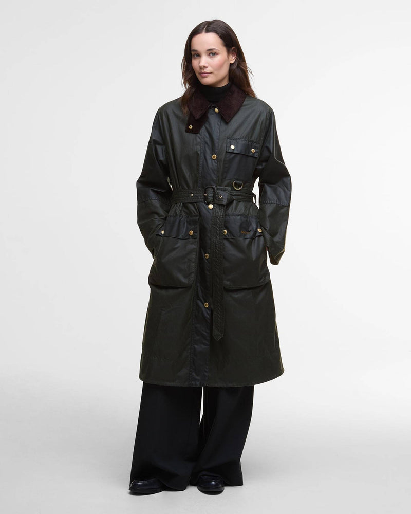 Barbour Milda Wax Jkt AW25 Wax Cot Outw (Fern/Sage/Ancient Tartan)