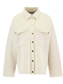 Barbour Maxine Knit Cardigan AW25 Knitwear (Birch)