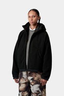 Carhartt WIP W' Hooded Helix Fleece Jacket Polyester Fleece, 250 g/m² (Black / Porphyry)