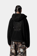 Carhartt WIP W' Hooded Helix Fleece Jacket Polyester Fleece, 250 g/m² (Black / Porphyry)