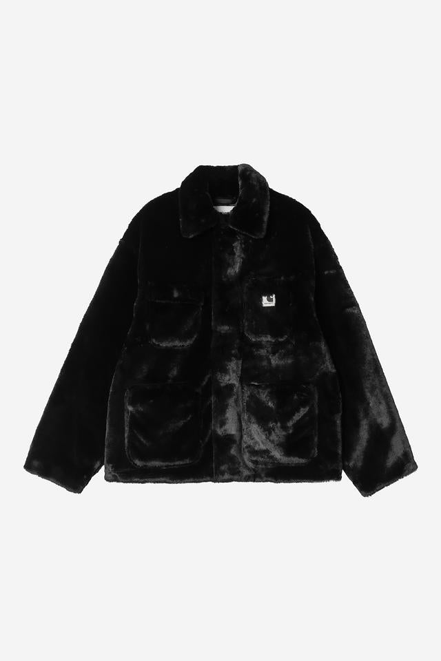 Carhartt WIP W' Olney Michigan Coat Polyester Knit, 14.7 oz (Black)