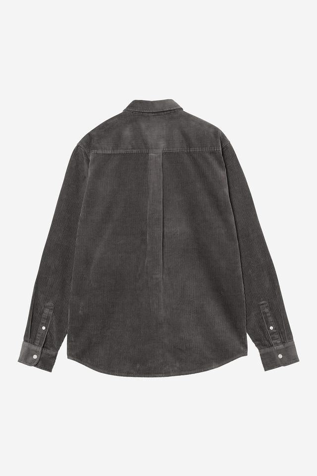 Carhartt WIP L/S Madison Cord Shirt 100% Cotton Corduroy, 8 Wales, 9.1 oz (Graphite / Graphite)